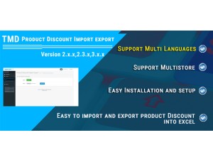 Product Discount import Export